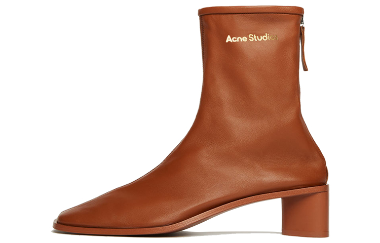 (W) Acne Studios Ankle Boot 'Brown Logo'
