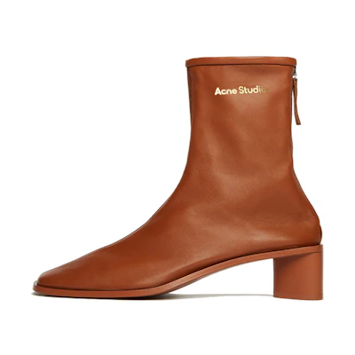 (W) Acne Studios Ankle Boot 'Brown Logo'