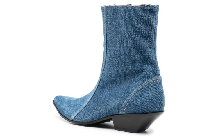 (W) Acne Studios Ankle Boot 'Denim Blue Zip' 圖 3