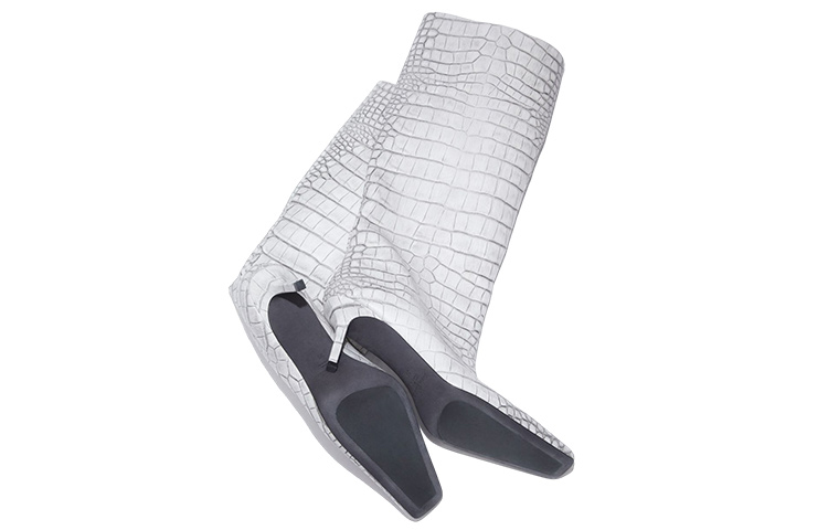 (W) Acne Studios Ankle Boot 'White Leather Slip-On' 圖 4