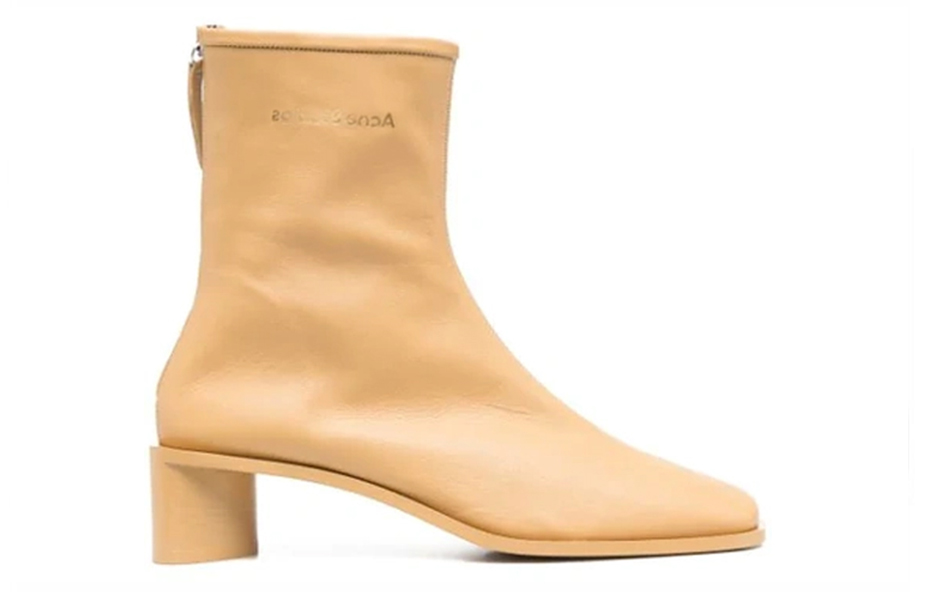 Order (W) 아크네 스튜디오 옐로 로고 앵클부츠 AD0313-CN0