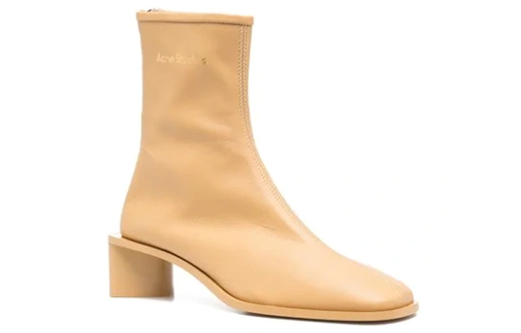 Lookbook (W) 아크네 스튜디오 옐로 로고 앵클부츠 AD0313-CN0