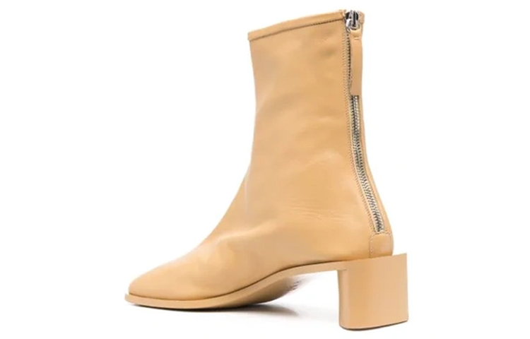 Shop (W) 아크네 스튜디오 옐로 로고 앵클부츠 AD0313-CN0