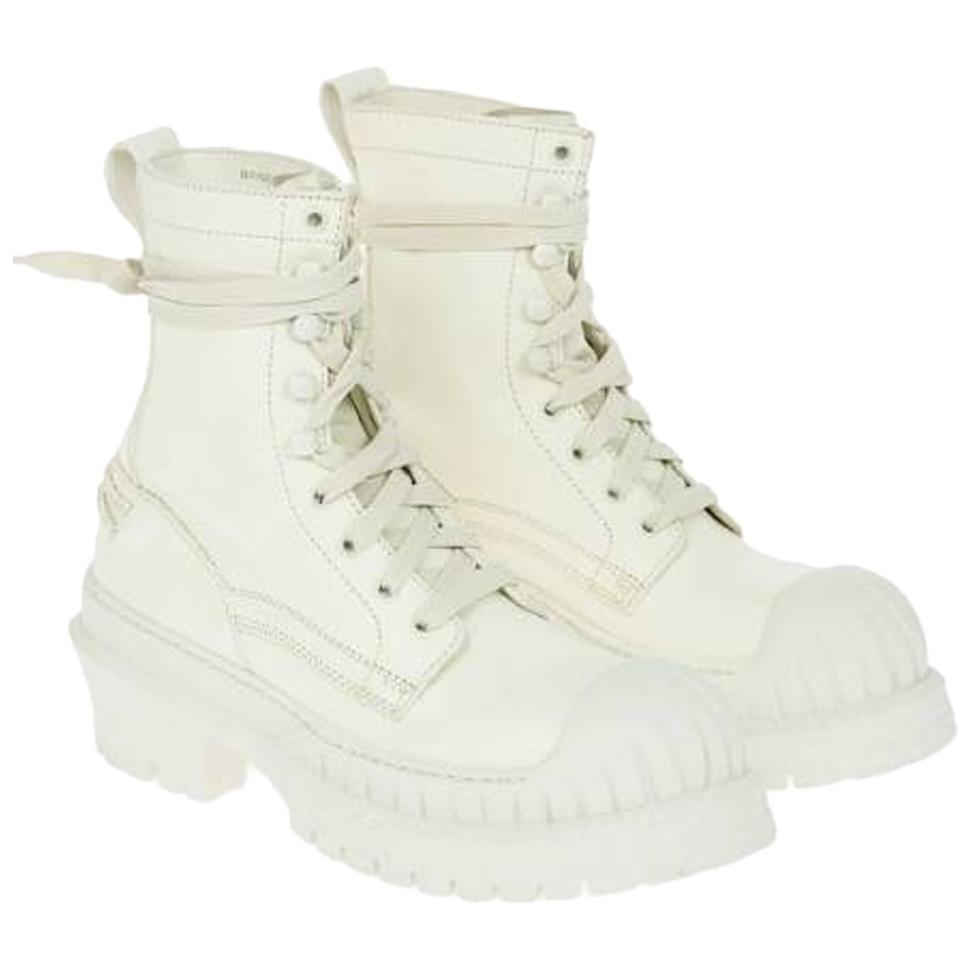 (W) Acne Studios Ankle Boots 'White Fashion Lace-Up' 圖 3