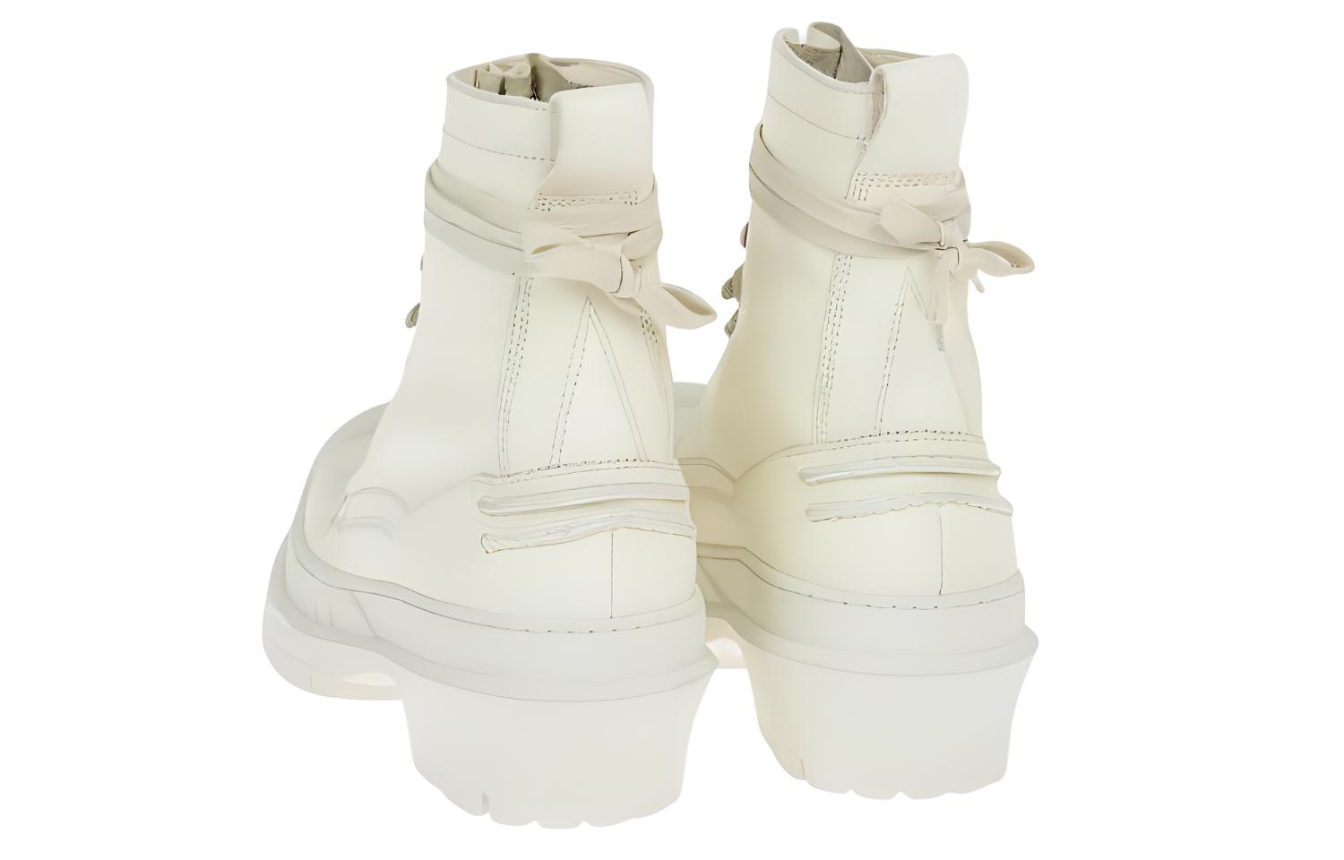 (W) Acne Studios Ankle Boots 'White Fashion Lace-Up' 圖 4