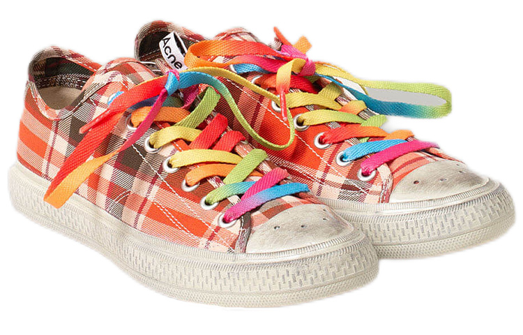 Lookbook (W) アクネ バロウ レッドチェック (ダメージ加工) AD0467-AI1