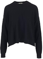 (Women) Acne Studios Black Crewneck Knit Sweater 19Q156-900 (Women) Acne Studios Black Crewneck Knit Sweater 19Q156-900
