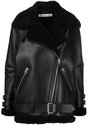 (W) Chaqueta de Cuero Negra con Cuello de Piel Acne Studios. A70079-VELOCITEBLACKBLACK Buy (W) Chaqueta de Cuero Negra con Cuello de Piel Acne Studios. A70079-VELOCITEBLACKBLACK