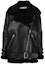 Buy (W) Chaqueta de Cuero Negra con Cuello de Piel Acne Studios. A70079-VELOCITEBLACKBLACK