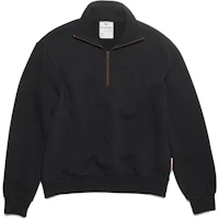 (Women) Acne Studios Black Solid Color High-Neck Pullover Sweatshirt CI0129-900 (Women) Acne Studios Black Solid Color High-Neck Pullover Sweatshirt CI0129-900