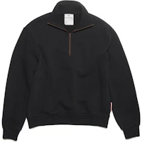 Order (Women) Acne Studios Black Solid Color High-Neck Pullover Sweatshirt CI0129-900