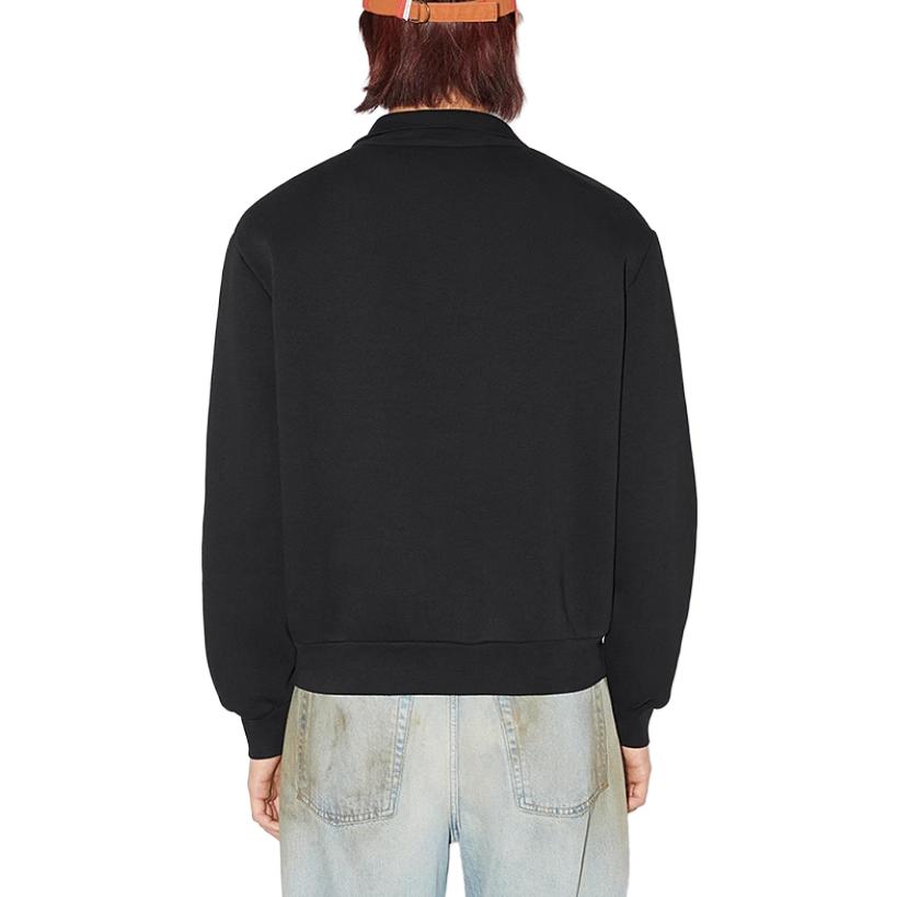 Shop (W) Acne Studios 黑色高領純色套頭衛衣 CI0129-900