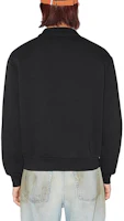 Shop (Women) Acne Studios Black Solid Color High-Neck Pullover Sweatshirt CI0129-900