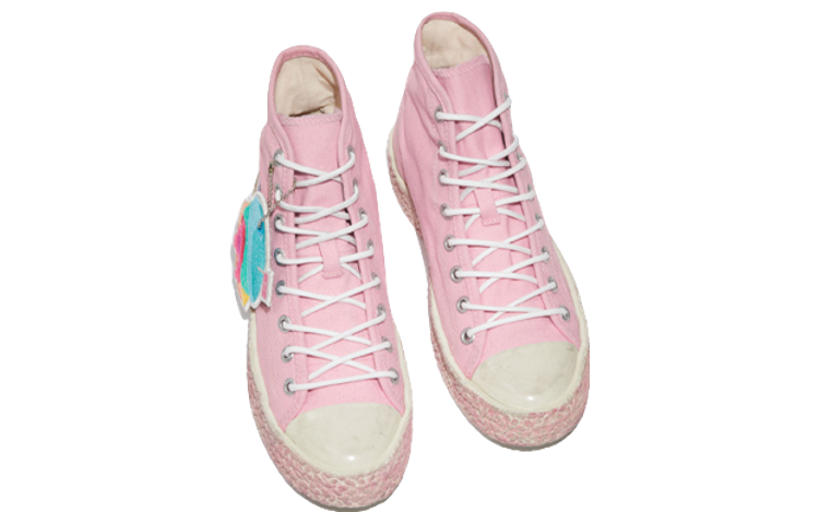 Order (W) Acne Studios Zapatillas Altas Lona 'Rosa Desgastado' AD0569-BA3