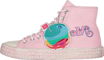 (Women) Acne Studios Canvas High-Top 'Pink Distressed' AD0569-BA3 (Women) Acne Studios Canvas High-Top 'Pink Distressed' AD0569-BA3