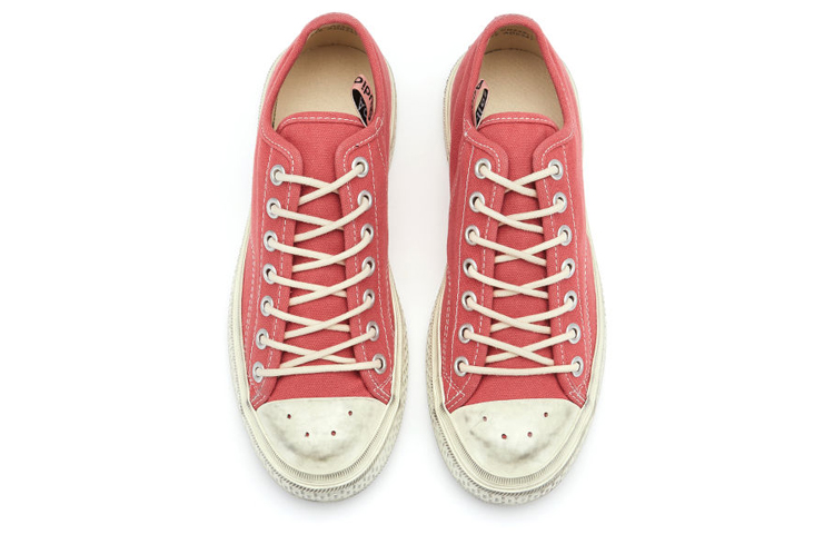 Lookbook (W) Acne Studios 红色时尚款低帮帆布系带鞋 AD0347-ACU