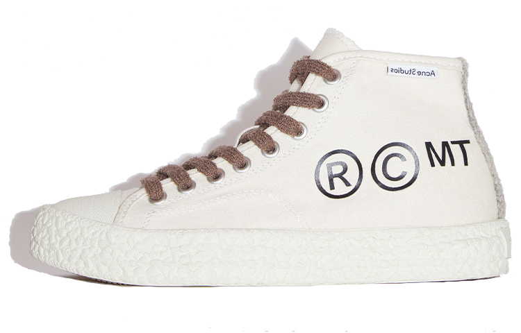 Buy (W) 아크네 스튜디오 캔버스 스니커즈 '그레이 화이트' (65 characters) AD0415-CGG