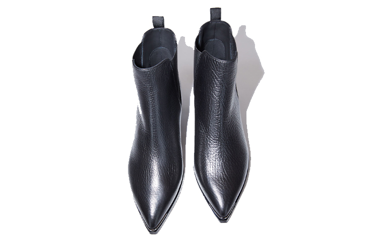 Shop (Women) Acne Studios Chelsea Boots 'Black Pebbled Leather' 1EJC46-900