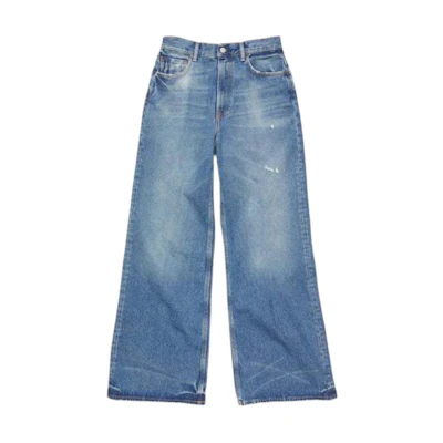 (Women) Acne Studios Cleanfit High-Waisted Vintage Wide-Leg Jeans Women Blue A00379-AUZ