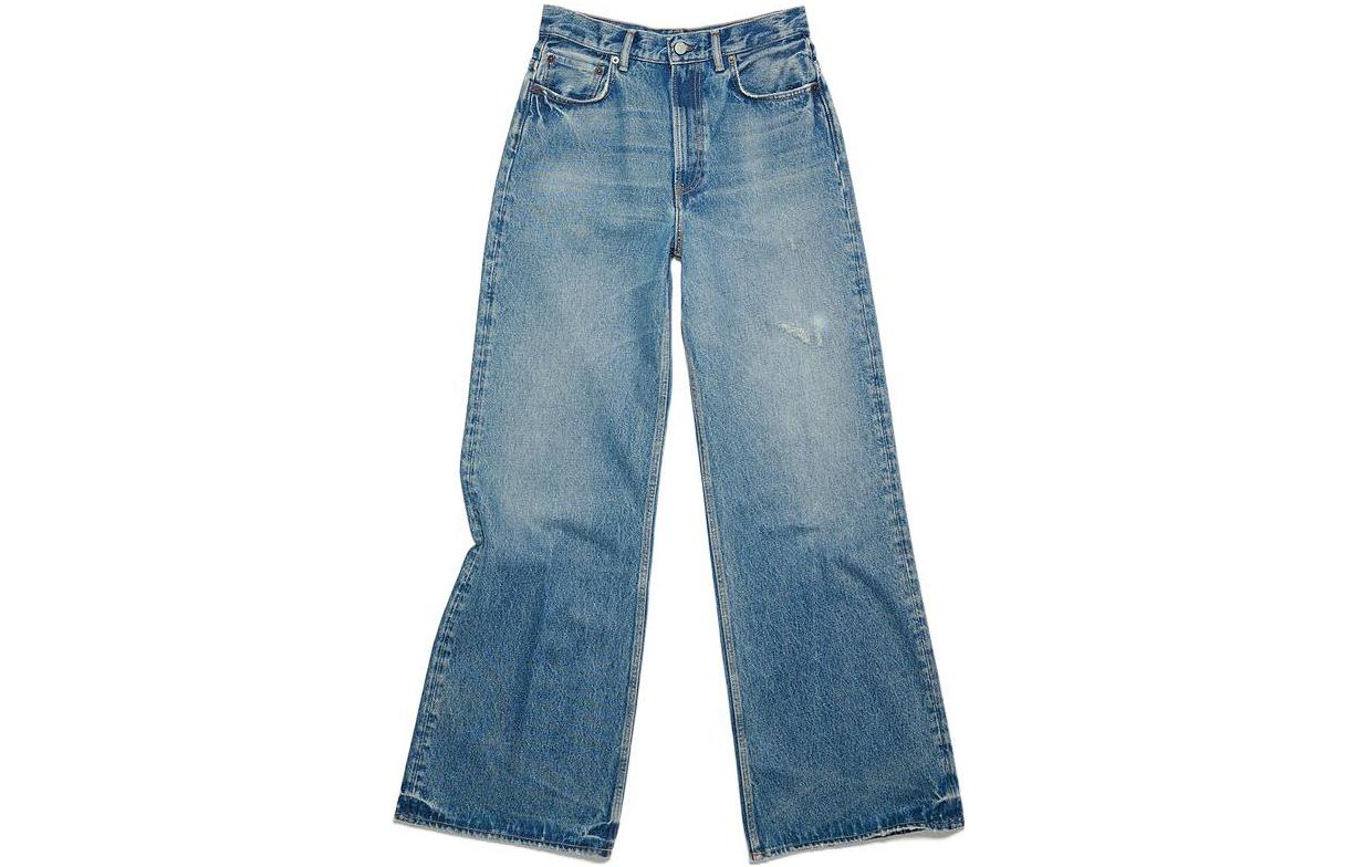 Order (W) Acne Studios 女士高腰复古宽腿牛仔裤 蓝色 A00379-AUZ