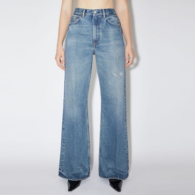 (W) Acne Studios 女士高腰复古宽腿牛仔裤 蓝色 A00379-AUZ Lookbook (W) Acne Studios 女士高腰复古宽腿牛仔裤 蓝色 A00379-AUZ