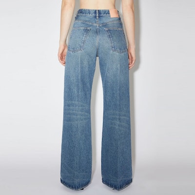 (W) Acne Studios 女士高腰复古宽腿牛仔裤 蓝色 A00379-AUZ Shop (W) Acne Studios 女士高腰复古宽腿牛仔裤 蓝色 A00379-AUZ