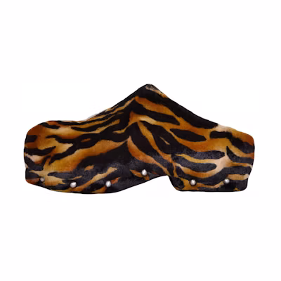 (W) Acne Studios Clog 'Tiger Stripe Black Brown'