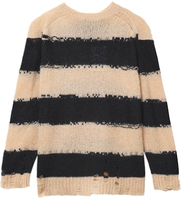 (W) Acne Studios Sweater Hitam Berbelang & Distressed. A60209-CHI Buy (W) Acne Studios Sweater Hitam Berbelang & Distressed. A60209-CHI