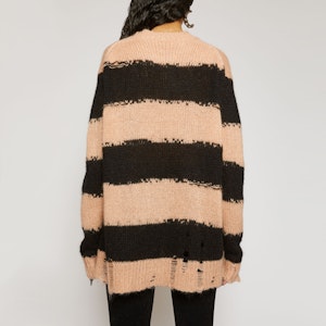 (W) Acne Studios 仿舊條紋毛衣 黑色 A60209-CHI Details for (W) Acne Studios 仿舊條紋毛衣 黑色 A60209-CHI