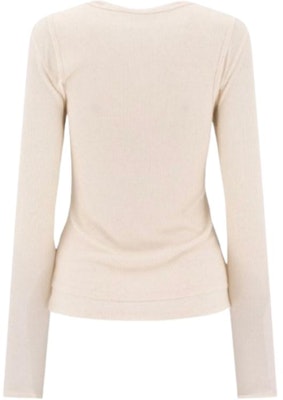 (W) Acne Studios 双层长袖徽标T恤 米色 AL0435-AE9 Lookbook (W) Acne Studios 双层长袖徽标T恤 米色 AL0435-AE9