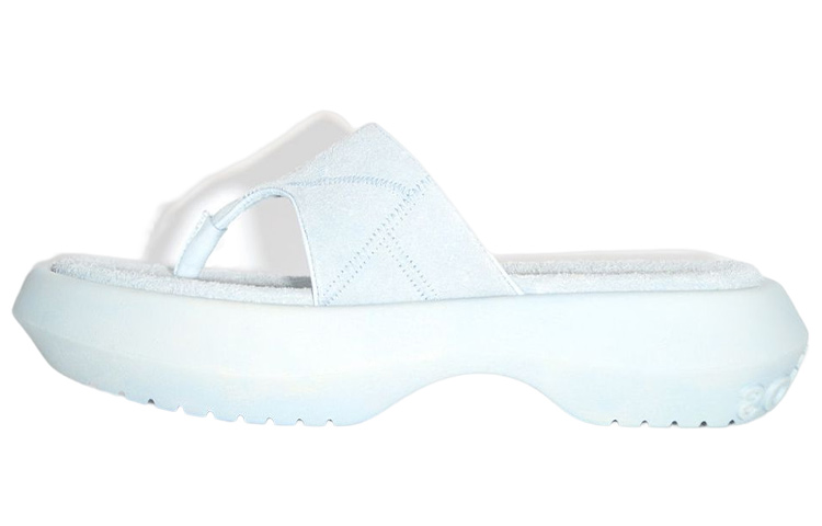 (Women) Acne Studios Fashion Reverse Leather Sandals 'Blue Beige' AD0516-BUF
