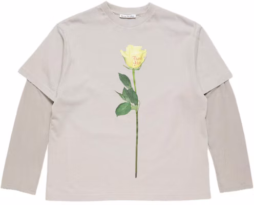 (W) Acne Studios 花卉層次感寬鬆長袖T恤 SS26 AL0515-AAB Buy (W) Acne Studios 花卉層次感寬鬆長袖T恤 SS26 AL0515-AAB