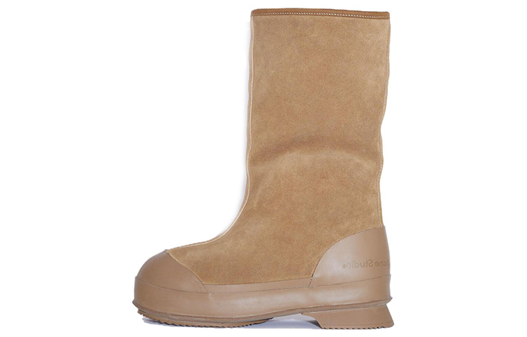 (W) Acne Studios Foldable Shearling Ankle Boot 'Brown'