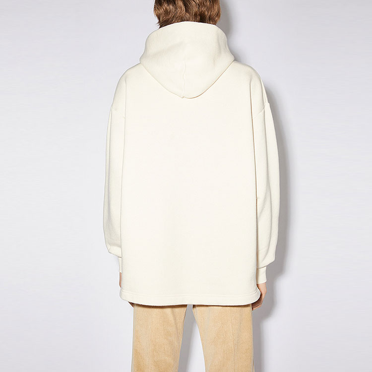 (Women) Acne Studios FW21 Beige Oversized Printed Cotton Hoodie. AI0105-BWA 圖 4