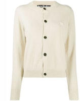 (Women) Acne Studios FW21 Beige Wool Knit Cardigan Sweater A60238-AEB (Women) Acne Studios FW21 Beige Wool Knit Cardigan Sweater A60238-AEB