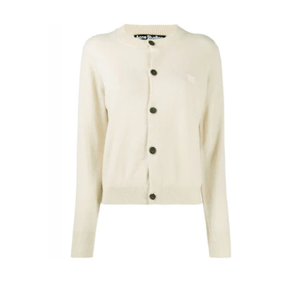 (Women) Acne Studios FW21 Beige Wool Knit Cardigan Sweater A60238-AEB