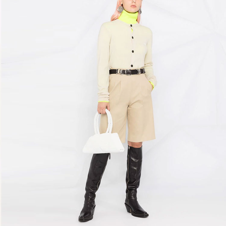 Lookbook (W) 아크네 스튜디오 FW21 베이지 울 니트 가디건 스웨터 A60238-AEB