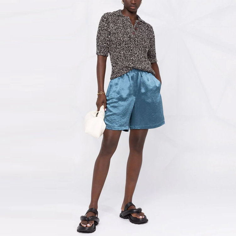 (Women) Acne Studios FW21 Black Knit Pullover Short Sleeve Sweater A60306-J83 圖 4