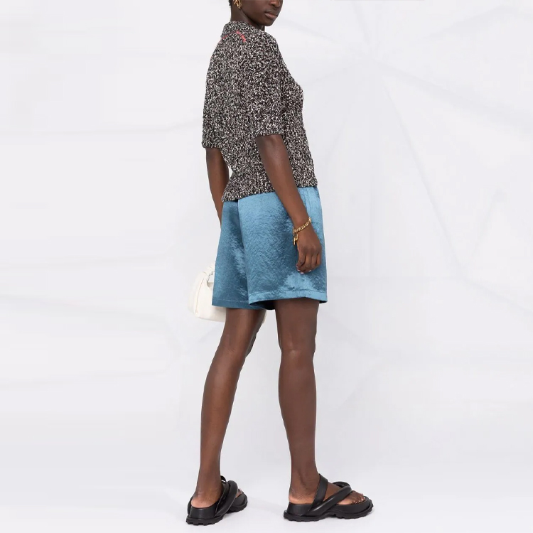 (Women) Acne Studios FW21 Black Knit Pullover Short Sleeve Sweater A60306-J83 圖 5