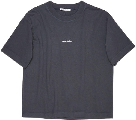 (W) 아크네 스튜디오 FW21 블랙 로고 레터 반팔 티셔츠. AL0135-900 Buy (W) 아크네 스튜디오 FW21 블랙 로고 레터 반팔 티셔츠. AL0135-900