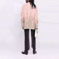 Shop (W) Acne Studios 2021秋冬漂染效果粉色长袖衬衫 女款 AC0435-AV8