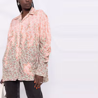 Details for (W) Acne Studios 2021秋冬漂染效果粉色长袖衬衫 女款 AC0435-AV8