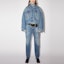 Lookbook (Women) Acne Studios FW21 Blue Vintage Washed Denim Jacket Classic Oversized Fit A90390-863