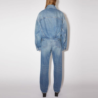 (Women) Acne Studios FW21 Blue Vintage Washed Denim Jacket Classic Oversized Fit A90390-863 Shop (Women) Acne Studios FW21 Blue Vintage Washed Denim Jacket Classic Oversized Fit A90390-863
