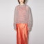 Lookbook (Women) Acne Studios FW21 Cut-Out Knit Pullover Sweater Pink Blue. A60256-COG101