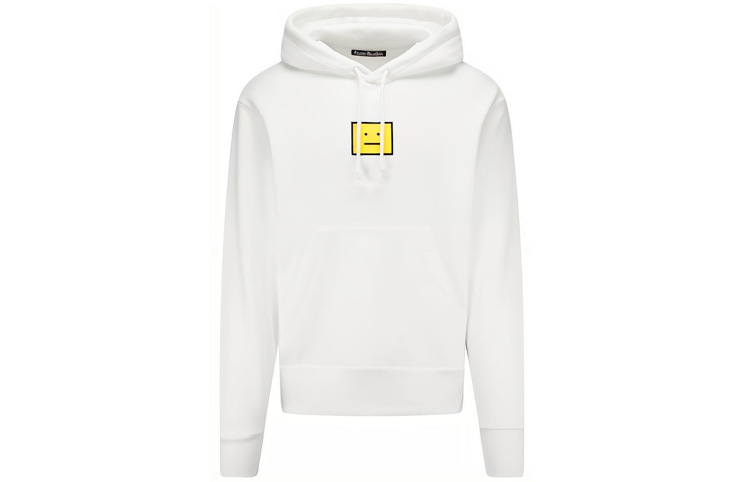 (Women) Acne Studios FW21 Face Logo Drawstring Hoodie White. CI0073-183 圖 2