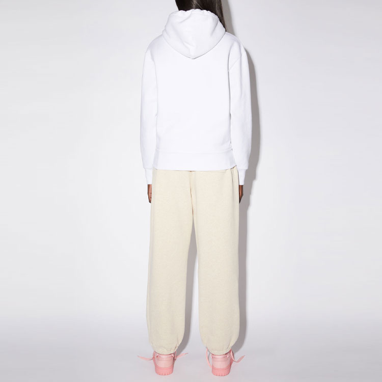 (Women) Acne Studios FW21 Face Logo Drawstring Hoodie White. CI0073-183 圖 5