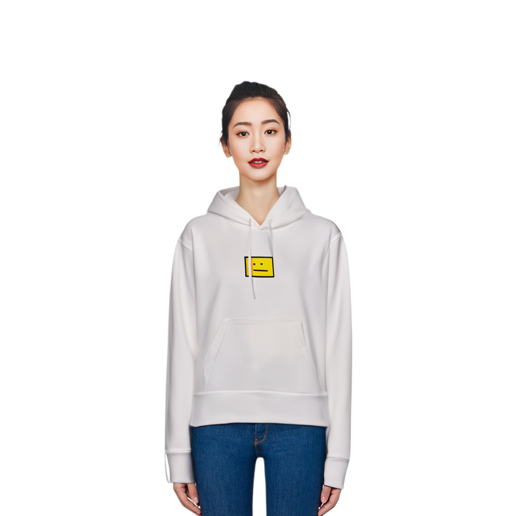 (Women) Acne Studios FW21 Face Logo Drawstring Hoodie White. CI0073-183 圖 7