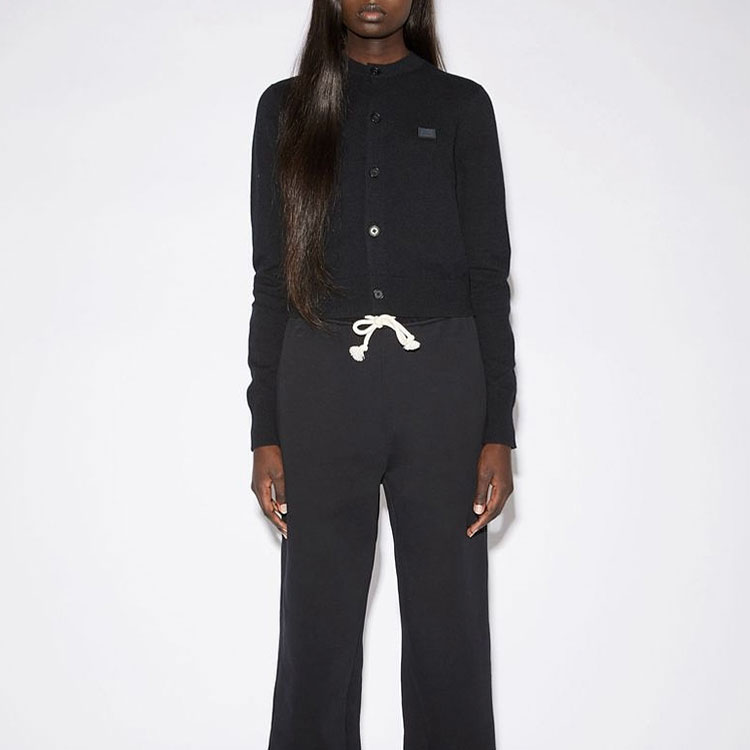 (Women) Acne Studios FW21 Face Wool Cardigan Sweater Black A60280-900 圖 3