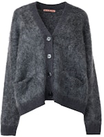 (Women) Acne Studios FW21 Grey Wool Cardigan Sweater A60385-FN-WN-KNIT000515 (Women) Acne Studios FW21 Grey Wool Cardigan Sweater A60385-FN-WN-KNIT000515